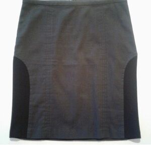 Mason Grey Skirt with Black Stretch Side Panels